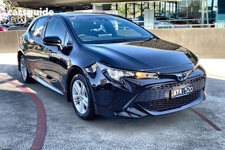 Black 2020 Toyota Corolla Hatch ASCENT SPORT HYBRID F