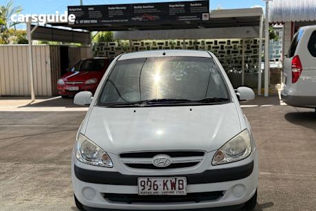 White 2008 Hyundai Getz Hatch SX F