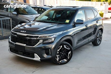 Grey 2025 Kia Seltos Wagon Gt-Line (Awd) (Sunroof)