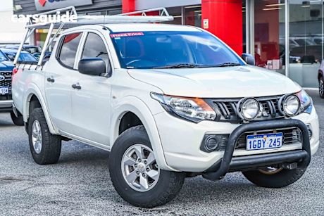 White 2016 Mitsubishi Triton Ute Tray GLX+ 4X4