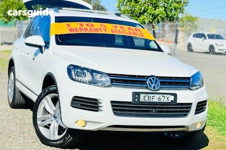 White 2014 Volkswagen Touareg Wagon V6 Tdi