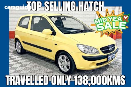 Yellow 2009 Hyundai Getz Hatch S F