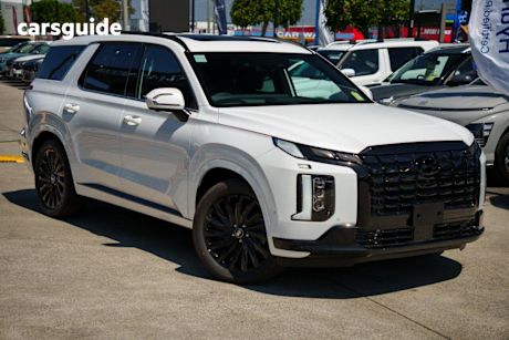 White 2025 Hyundai Palisade Wagon Calligraphy Black Ink (7 Seat)