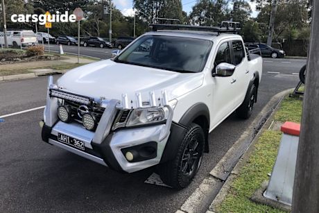 White 2015 Nissan Navara Ute Tray NP300