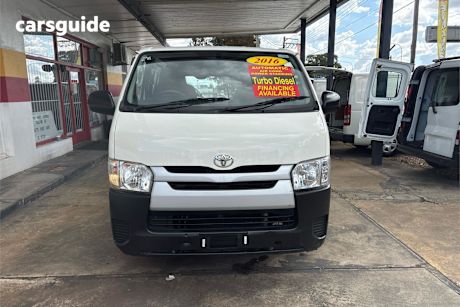 White 2016 Toyota HiAce Van Lwb