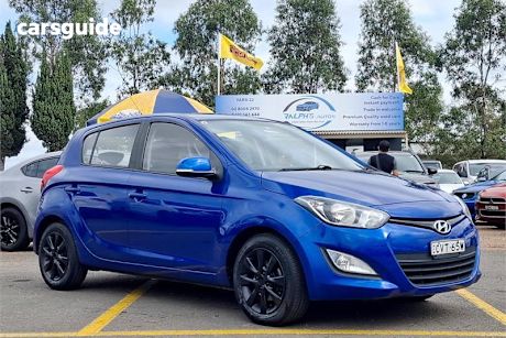 Blue 2014 Hyundai I20 Hatchback Elite