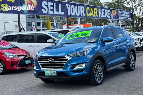 Blue 2020 Hyundai Tucson Wagon Elite (2Wd) Black Int