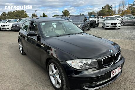 Black 2009 BMW 1 Hatch 120I R
