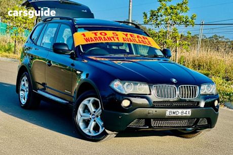 Black 2009 BMW X3 Wagon Xdrive 20D Lifestyle
