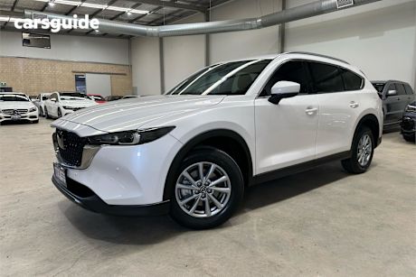 White 2023 Mazda CX-8 SUV G25 TOURING F