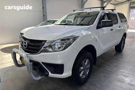 White 2018 Mazda BT-50 Dual Cab Utility Xt (4X2) (5Yr)