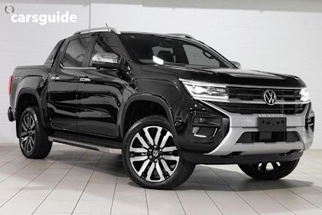 Black 2024 Volkswagen Amarok Dual Cab Utility Aventura Tsi452 4Motion