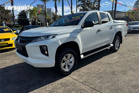 White 2019 Mitsubishi Triton Ute Tray GLX+ 4X4