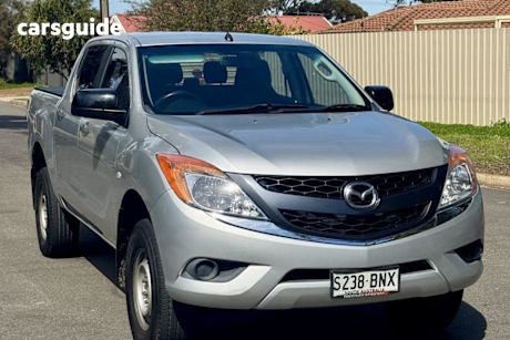 Silver 2011 Mazda BT-50 Dual Cab Pick-up Boss B3000 Dx (4X4)
