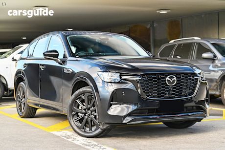 Black 2025 Mazda CX-60 Wagon G40E Gt Hybrid