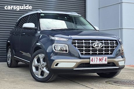 Blue 2020 Hyundai Venue Wagon Elite (Black Interior)