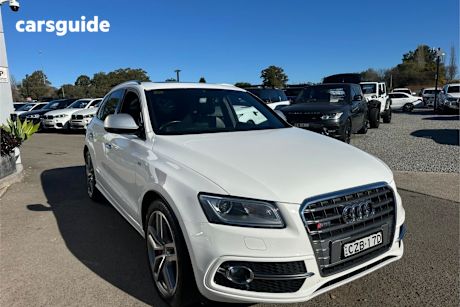 White 2015 Audi SQ5 SUV TDI 4WD
