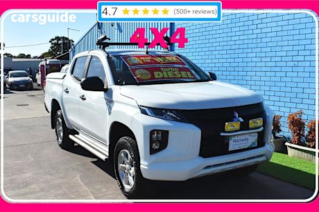 White 2018 Mitsubishi Triton Double Cab Pick Up Glx Plus (4X4)