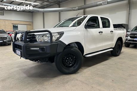 White 2018 Toyota Hilux Ute Tray WORKMATE
