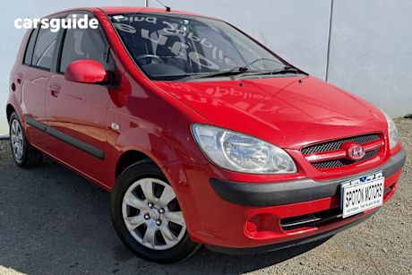 Red 2006 Hyundai Getz Hatch F