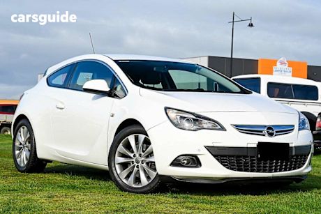 White 2012 Opel Astra Coupe Gtc 1.4