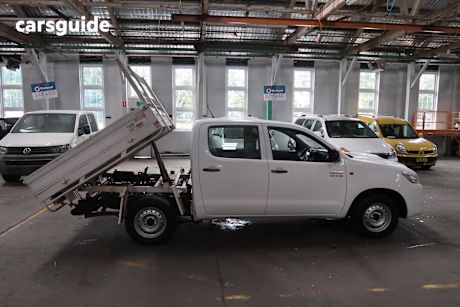 White 2012 Toyota Hilux Ute Tray SR R