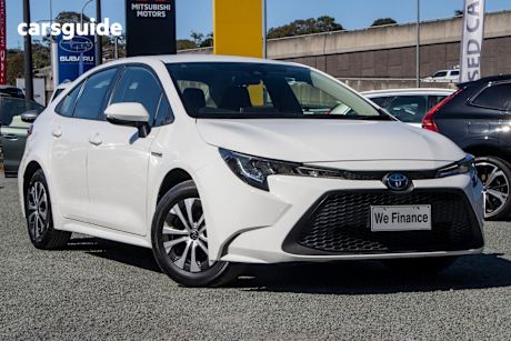 White 2020 Toyota Corolla Sedan ASCENT SPORT HYBRID F