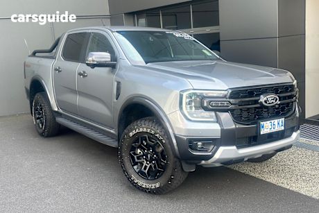 Silver 2024 Ford Ranger Ute Tray TREMOR 4X4