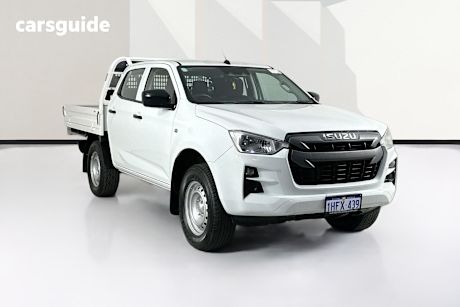 White 2021 Isuzu D-MAX Crew Cab Chassis Sx (4X4)
