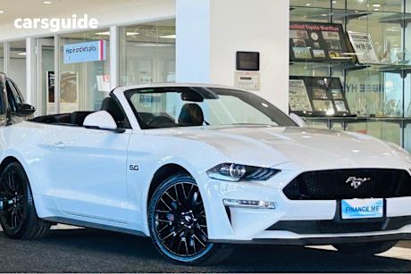 White 2018 Ford Mustang Convertible Gt 5.0 V8