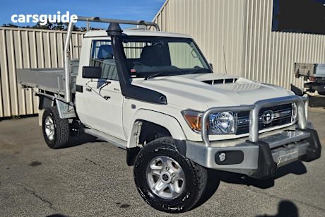 White 2019 Toyota Landcruiser Ute Tray GXL 4X4