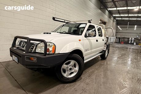 White 2012 Nissan Navara Ute Tray ST-R 4X4