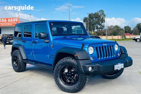 Blue 2015 Jeep Wrangler SUV UNLIMITED X 4X4
