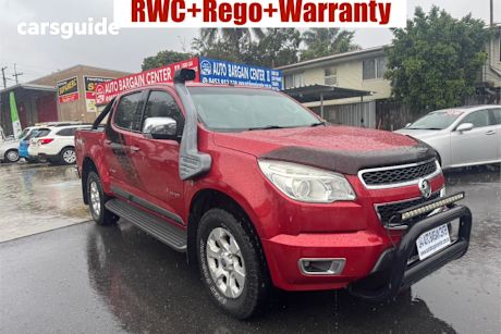 Red 2014 Holden Colorado Crew Cab Pickup Lt Storm (4X4)