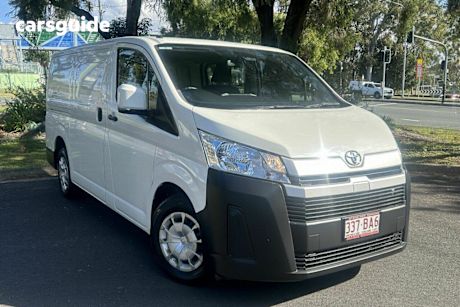 White 2021 Toyota HiAce Commercial