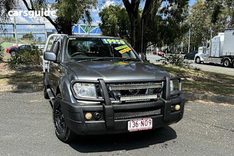 Grey 2013 Nissan Navara Dual Cab Chassis Rx (4X4)