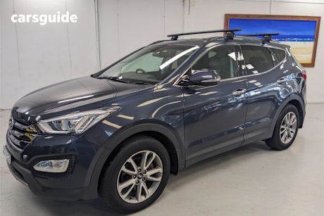 Blue 2014 Hyundai Santa FE SUV ELITE 4X4