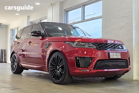 Red 2019 Land Rover Range Rover Sport SUV SDV8 HSE DYNAMIC 4X4