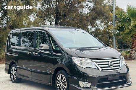 Black 2014 Nissan Serena Commercial HIGHWAY STAR S-HYBRID ADVANCED SAFETY PACK