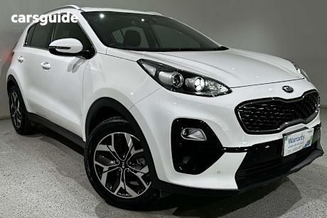 White 2020 Kia Sportage SUV SX F