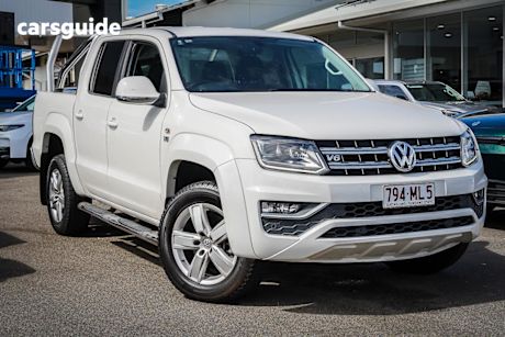 White 2020 Volkswagen Amarok Ute Tray TDI550 HIGHLINE 4X4