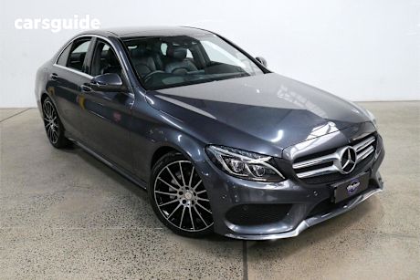 Grey 2015 Mercedes-Benz C200 Sedan