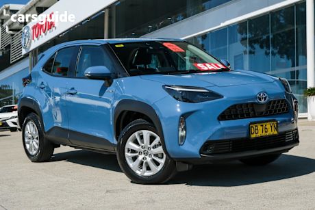 Blue 2022 Toyota Yaris Cross SUV GX F