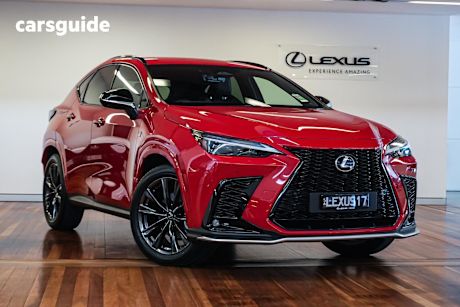 Red 2024 Lexus NX SUV NX350H F SPORT F