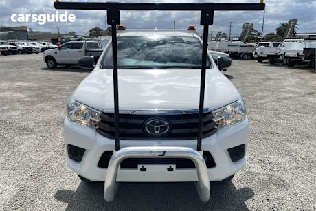 White 2021 Toyota Hilux Ute Tray SR 4X4