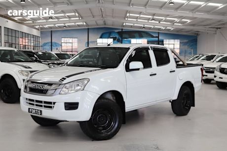 White 2016 Isuzu D-MAX Crew Cab Utility Sx Hi-Ride (4X2)