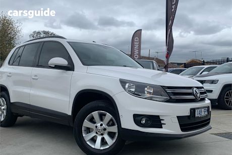 White 2013 Volkswagen Tiguan SUV 132TSI PACIFIC 4WD