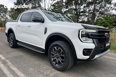 White 2023 Ford Ranger Ute Tray WILDTRAK 4X4