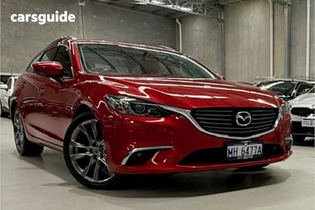 Red 2017 Mazda 6 Wagon Gt