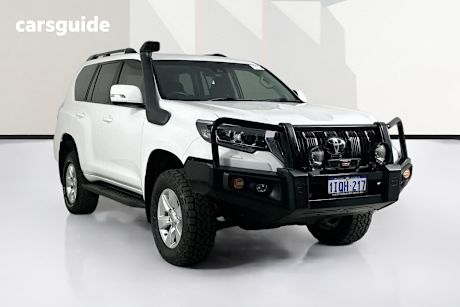 White 2018 Toyota Landcruiser Prado Wagon Gxl (4X4)